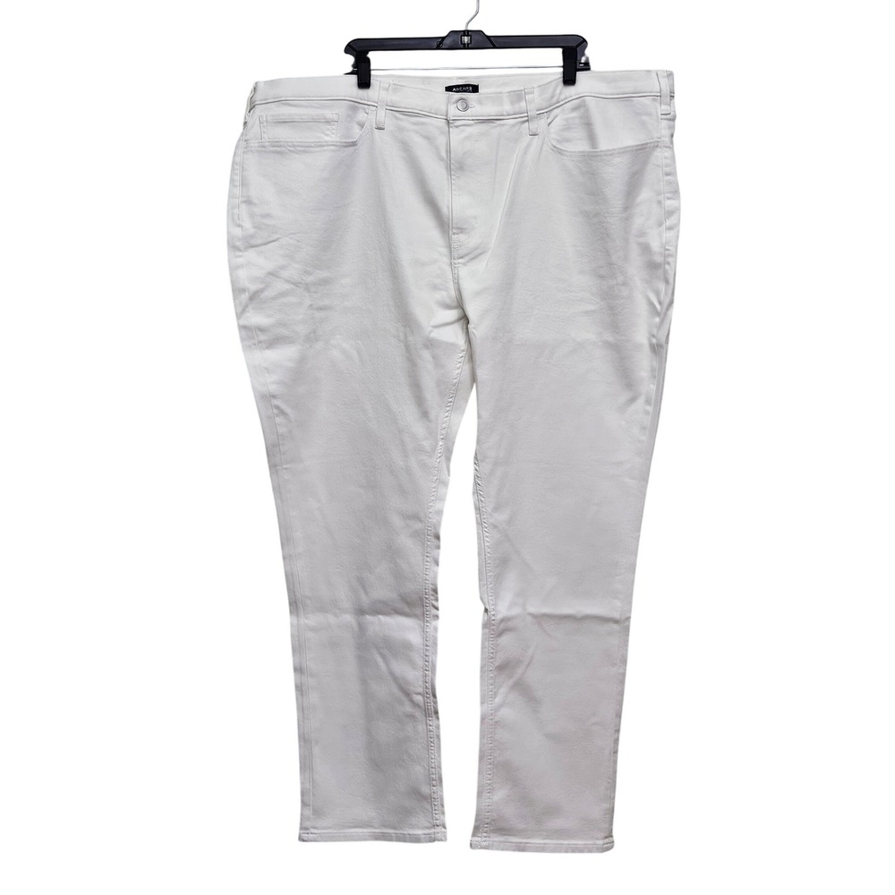 Awearness Kenneth Cole Pants Men 48 White Straight Fit Denim Jeans Classic
